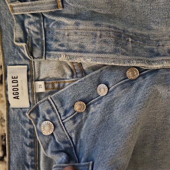 Agolde Riley Hi Rise Straight Crop 28 - Picture 4 of 7